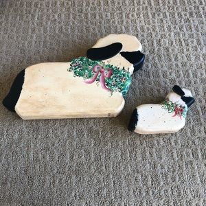 Darling Wooden Sheep Wall Art, Perfect Condition!